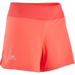 Spodenki Do Biegania Damskie Run Dry Różowo-Koralowe. Różowe spodenki sportowe damskie KALENJI, xl, bez wzorów, z elastanu, do biegania. Za 29,99 zł.
