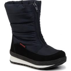 Śniegowce CMP - Kids Rae Snow Boots Wp 39Q4964 Black Blue N950. Niebieskie śniegowce chłopięce CMP, bez zapięcia. W wyprzedaży za 209,00 zł.