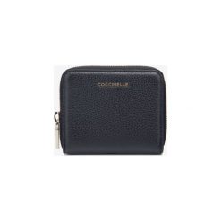Coccinelle Metallic Soft Portfel Czarny. Czarne portfele damskie Coccinelle, bez wzorów, ze skóry. Za 492,95 zł.