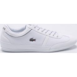 Lacoste - Buty Misano Sport. Białe buty sportowe męskie marki Lacoste, z gumy, na sznurówki. W wyprzedaży za 399,90 zł.