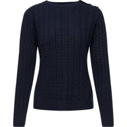 Sweter Marella Reggia 33661897. Niebieskie swetry damskie Marella, xl, bez wzorów, klasyczne, bez rękawów, bez kaptura. W wyprzedaży za 389,00 zł.