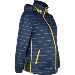 Kurtka ciążowa z nadrukiem bonprix ciemnoniebieski. Niebieskie kurtki damskie bonprix, w paski, moda ciążowa. Za 219,99 zł.