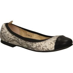 BALERINY S.BARSKI 239. Szare baleriny damskie S.barski, bez wzorów, bez obcasa. Za 29,99 zł.
