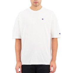 CHAMPION SMALL C LOGO MUSCLE FIT T-SHIRT > 215341-WW001. Koszulki męskie Champion, xl, z aplikacjami, z bawełny, street, z okrągłym kołnierzem, krótkie. Za 169,99 zł.