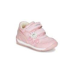 Buty Dziecko Geox B EACH GIRL. Różowe trampki dziewczęce Geox, bez wzorów, bez zapięcia. Za 191,20 zł.