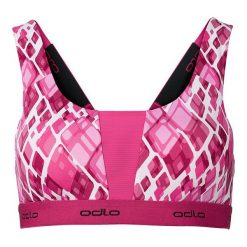 Biustonosze sportowe: Odlo Biustonosz Sports Bra Padded Medium różowy r. XL (130281/70357)