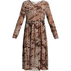 Sukienki: Vila VIAMPEL DRESS Sukienka letnia black/brown