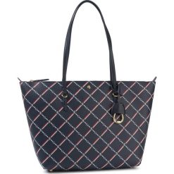 Torebka LAUREN RALPH LAUREN - Keaton 31 431752879007 Navy Geo. Niebieskie torebki klasyczne damskie Lauren Ralph Lauren, bez wzorów, ze skóry ekologicznej, klasyczne, duże, bez dodatków. Za 809,00 zł.