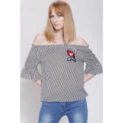 Bluzki damskie: Czarno-Czerwona Bluzka Pina Colada