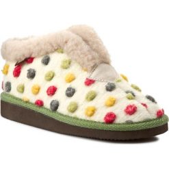 Kapcie damskie: Kapcie MANITU – 340156 Creme/Bunt 8