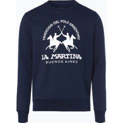 Bluzy męskie: La Martina – Męska bluza nierozpinana, niebieski