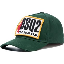 Czapka z daszkiem DSQUARED2 - Patch Cargo Baseball Caps BCM0245 05C00001 M1751 Verde Bosco. Zielone czapki męskie Dsquared2, bez wzorów, z bawełny. W wyprzedaży za 479,00 zł.