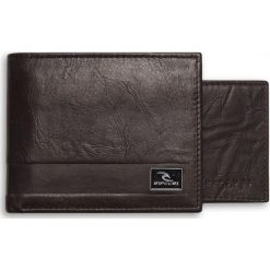 Rip Curl portfel męski Section RFID 2 IN 1 brązowy. Pomarańczowe portfele męskie Rip Curl, bez wzorów, ze skóry. Za 239,00 zł.