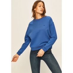 Lee - Bluza. Niebieskie bluzy damskie Lee, s, bez wzorów, z bawełny, bez rękawów, bez kaptura. W wyprzedaży za 119,90 zł.