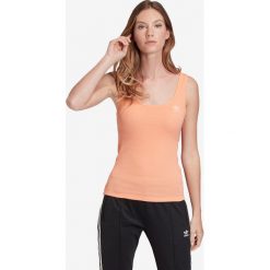 Adidas Originals Podkoszulek Pomarańczowy. Pomarańczowe podkoszulki damskie adidas Originals, s, bez wzorów, z elastanu, bez kołnierzyka. Za 85,95 zł.