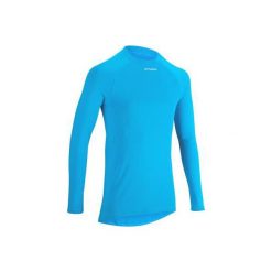 Koszulka Termoaktywna Długi Rękaw Na Rower 100 Męska B'twin. Niebieskie t-shirty męskie marki B'TWIN, m, z poliesteru. Za 29,99 zł.
