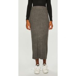 Answear - Spódnica. Szare spódniczki damskie ANSWEAR, s, z dzianiny, casualowe, midi, ołówkowe. W wyprzedaży za 49,90 zł.