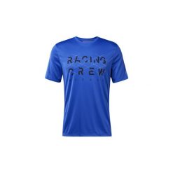 T-shirty z krótkim rękawem Reebok Sport Koszulka Run Essentials Crewneck. Niebieskie koszulki męskie Reebok Sport, s, bez wzorów, sportowe, bez kołnierzyka, krótkie. Za 129,00 zł.