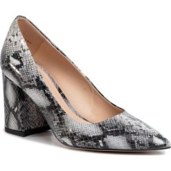 Półbuty SOLO FEMME - 75403-89-L04/000-04-00 Wąż Szary. Szare półbuty damskie Solo Femme, bez wzorów, ze skóry, bez obcasa, na obcasie, bez zapięcia. Za 349,00 zł.