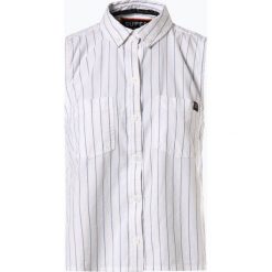 Superdry - Damska bluzka bez rękawów, biały. Białe bluzki damskie Superdry, s, w paski, z bawełny, klasyczne, z klasycznym kołnierzykiem, z długim rękawem. Za 249,95 zł.