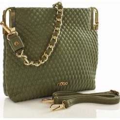 Torebki klasyczne damskie: Elegancka torebka chanelka khaki