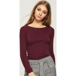 Bluzki damskie: Bluzka Basic - Bordowy