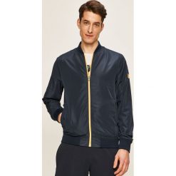 Jack & Jones - Kurtka bomber dwustronna. Niebieskie płaszcze męskie Jack & Jones, s, bez wzorów, z poliesteru, krótkie, bez kaptura. W wyprzedaży za 169,90 zł.