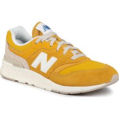 Sneakersy NEW BALANCE - GR997HBR Żółty. Żółte trampki chłopięce New Balance, bez wzorów, z zamszu, na sznurówki. Za 269,00 zł.