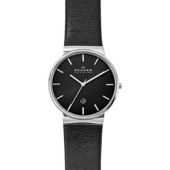 Zegarek SKAGEN - Ancher SKW6104 Black/Silver/Steel. Czarne zegarki męskie Skagen. Za 589,00 zł.