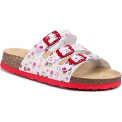 Klapki SUPERFIT - 6-00113-10 D Weiss. Brązowe sandały dziewczęce Superfit, ze skóry ekologicznej, bez zapięcia. W wyprzedaży za 129,00 zł.