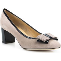 Buty damskie. Brązowe czółenka damskie Wittchen, ze skóry. W wyprzedaży za 399,90 zł.