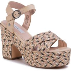 Espadryle PEPE JEANS - Blean Sweet PLS90461 Pale Pink 300. Brązowe espadryle damskie Pepe Jeans, bez wzorów, z jeansu, bez obcasa, na obcasie. W wyprzedaży za 229,00 zł.