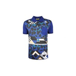 Koszulki polo z krótkim rękawem Versace Jeans B3GQB7P7. Niebieskie koszulki męskie Versace Jeans, m, bez wzorów, z jeansu, polo, z krótkim rękawem, krótkie. Za 389,00 zł.