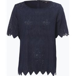 Franco Callegari - Koszulka damska, niebieski. Niebieskie koszulki damskie Franco Callegari, w koronkowe wzory, z koronki, boho, bez kołnierzyka. Za 49,95 zł.