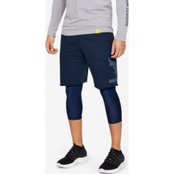 Under Armour Project Rock Terry Szorty Niebieski. Niebieskie spodenki i szorty męskie Under Armour, l, z nadrukiem, z bawełny, rockowe. Za 240,95 zł.