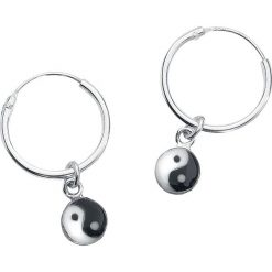 Kolczyki damskie: Yin Yang Kolczyki srebrny