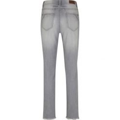 Dżinsy SKINNY, długość do kostki bonprix szary. Szare jeansy damskie bonprix. Za 99,99 zł.