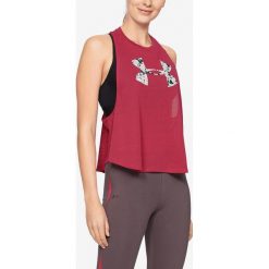Under Armour Mesh Around Podkoszulek Czerwony Różowy. Różowe podkoszulki damskie Under Armour, m, z nadrukiem, z bawełny, bez kołnierzyka. Za 171,95 zł.