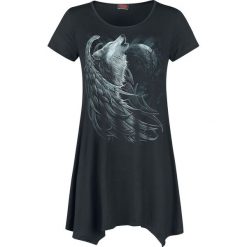 Spiral Wolf Spirit Koszulka damska czarny. Czarne t-shirty damskie marki Spiral, l, bez wzorów, bez kołnierzyka. Za 99,90 zł.