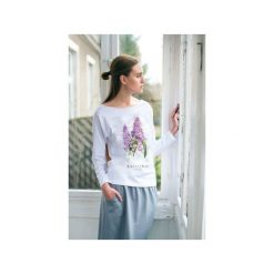 Bluzki asymetryczne: KWIATY BZU Bluzka Oversize