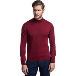 Sweter OTTAVIO SWTR000258. Czerwone swetry męskie Giacomo Conti, na zimę, m, bez wzorów, z wełny. Za 199,00 zł.