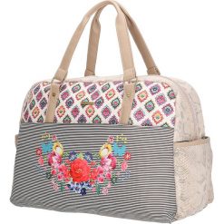 Torebki klasyczne damskie: Torba podróżna „Elif” w kolorze beżowym – 51 x 39 x 20,5 cm