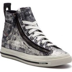 Sneakersy DIESEL - Expo-Zip W Y01751 P1839 H4654 Indigo/Silver. Szare półbuty damskie Diesel, z gumy. W wyprzedaży za 449,00 zł.