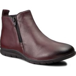 Botki LANQIER - 39C709 Cherry/Black. Czerwone buty zimowe damskie marki Lanqier, z polaru. W wyprzedaży za 149,00 zł.