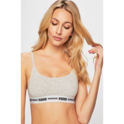 Puma - Biustonosz. Szare biustonosze sportowe damskie Puma, xs, bez wzorów, z elastanu. W wyprzedaży za 49,90 zł.