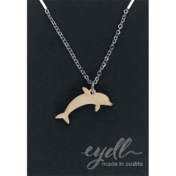 Eydl Wood Jewelry Delfin Naszyjnik brązowy. Pomarańczowe naszyjniki damskie marki eydl Wood Jewelry, ze stali. Za 62,90 zł.