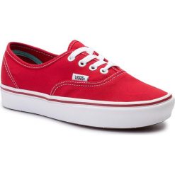 Tenisówki VANS - Comfycush Authe VN0A3WM7VNF1 (Classic) Racing Red/True. Czerwone półbuty męskie Vans, na co dzień, bez wzorów, z gumy, bez zapięcia. W wyprzedaży za 209,00 zł.