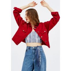 Kurtki damskie: Kolorowa kurtka cropped