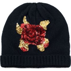 Czapka damska Różana Bernadette czarna. Czarne czapki zimowe damskie marki Art of Polo. Za 49,91 zł.