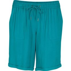 Szorty bonprix kobaltowo-turkusowy. Niebieskie spodnie damskie bonprix, bez wzorów. Za 74,99 zł.
